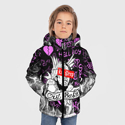Куртка зимняя для мальчика LIL PEEP, цвет: 3D-красный — фото 2