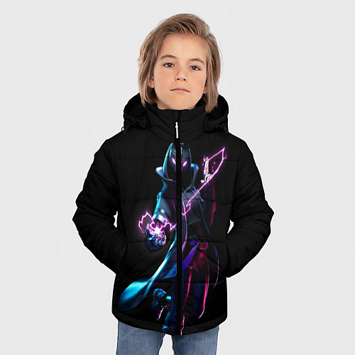 Зимняя куртка для мальчика Fortnite Спина / 3D-Черный – фото 3