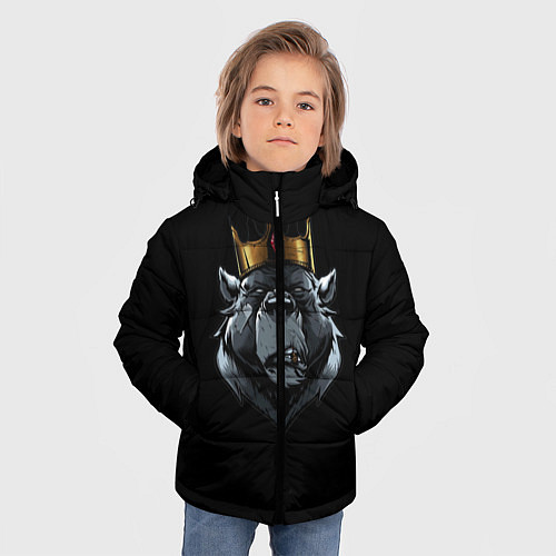 Зимняя куртка для мальчика King / 3D-Черный – фото 3