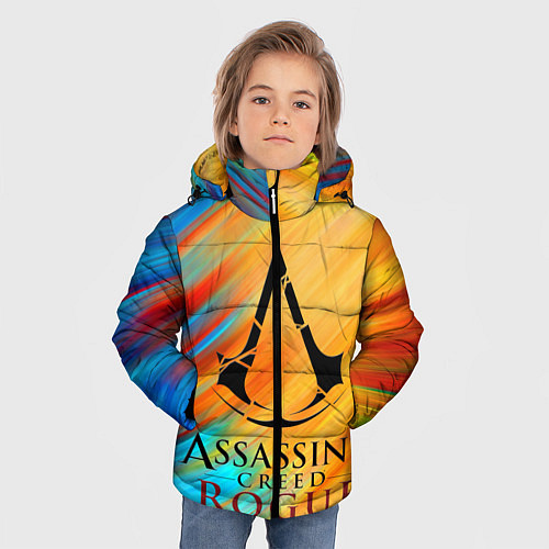 Зимняя куртка для мальчика Assassin's Creed: Rogue / 3D-Черный – фото 3