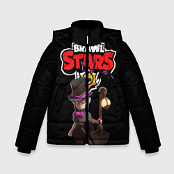 Куртка зимняя для мальчика Мортис Brawl Stars, цвет: 3D-светло-серый