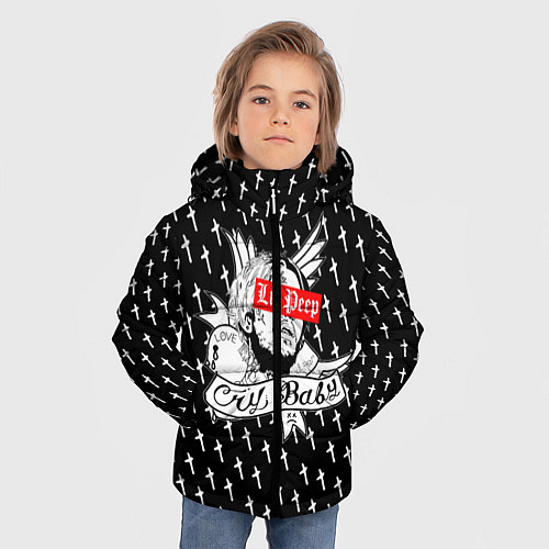 Зимняя куртка для мальчика LiL PEEP / 3D-Черный – фото 3