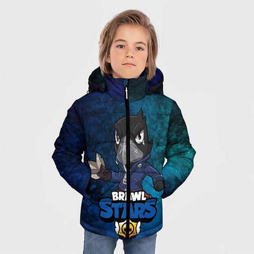 Зимняя куртка для мальчика Brawl Stars CROW / 3D-Черный – фото 3