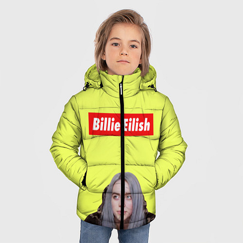 Зимняя куртка для мальчика BILLIE EILISH / 3D-Черный – фото 3