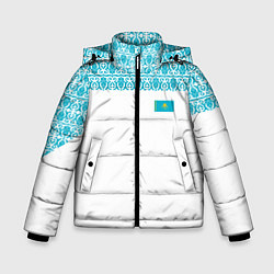 Куртка зимняя для мальчика Казахстан Форма, цвет: 3D-черный