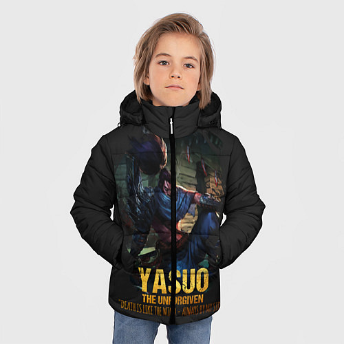 Зимняя куртка для мальчика Yasuo / 3D-Черный – фото 3