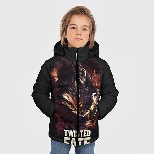 Зимняя куртка для мальчика Twisted Fate / 3D-Черный – фото 3