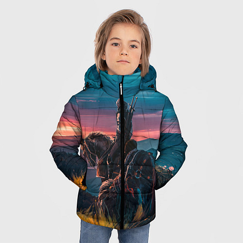 Зимняя куртка для мальчика The Witcher / 3D-Черный – фото 3