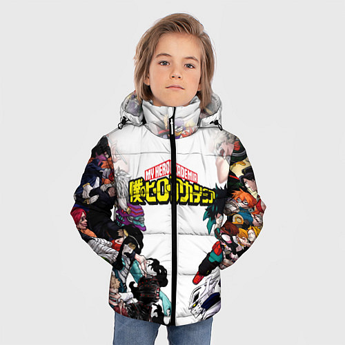 Зимняя куртка для мальчика My Hero Academia противостояние / 3D-Черный – фото 3