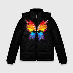 Куртка зимняя для мальчика Бабочка, цвет: 3D-красный