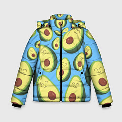 Зимняя куртка для мальчика Авокадо паттерн
