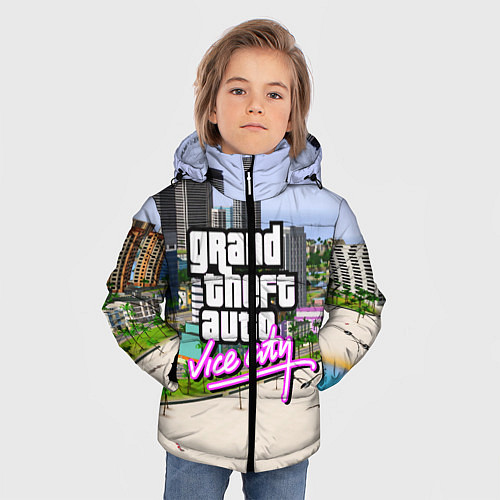 Зимняя куртка для мальчика GTA REDUX 2020 / 3D-Черный – фото 3