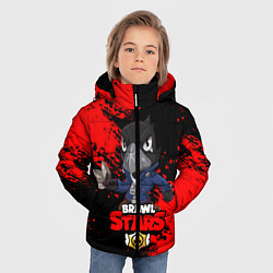 Куртка зимняя для мальчика Brawl Stars Crow, цвет: 3D-красный — фото 2