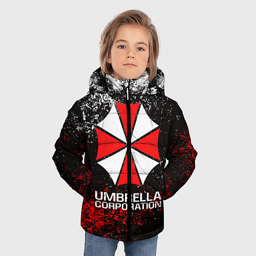 Зимняя куртка для мальчика UMBRELLA CORP / 3D-Черный – фото 3
