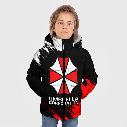 Зимняя куртка для мальчика UMBRELLA CORP / 3D-Красный – фото 3