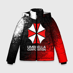 Куртка зимняя для мальчика UMBRELLA CORP, цвет: 3D-черный