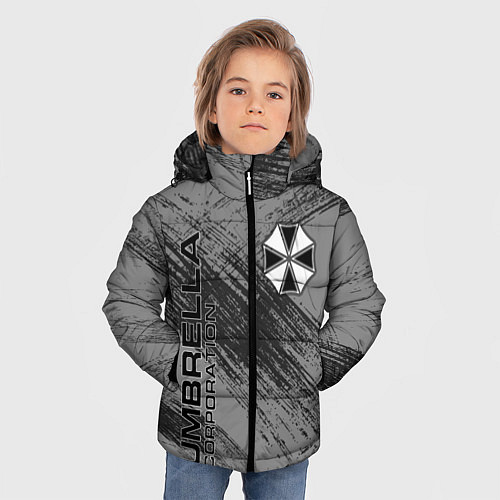Зимняя куртка для мальчика Umbrella Corporation / 3D-Черный – фото 3
