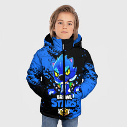Куртка зимняя для мальчика Brawl Stars Leon, цвет: 3D-светло-серый — фото 2