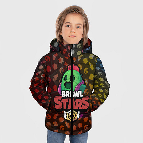 Зимняя куртка для мальчика BRAWL STARS:SPIKE / 3D-Черный – фото 3