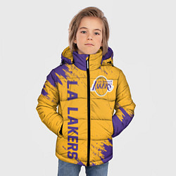 Куртка зимняя для мальчика LA LAKERS, цвет: 3D-светло-серый — фото 2
