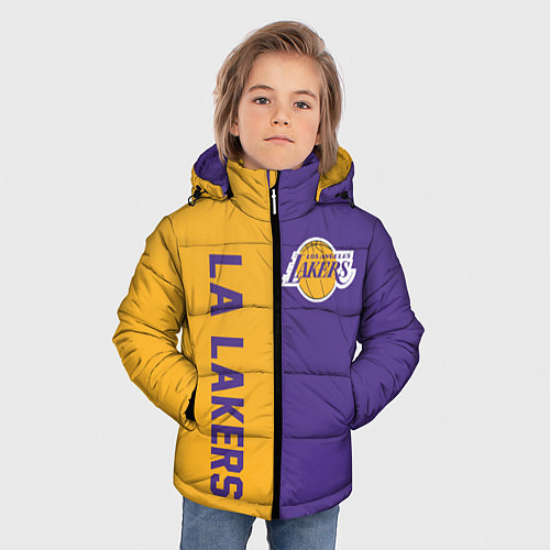Зимняя куртка для мальчика LA LAKERS / 3D-Черный – фото 3