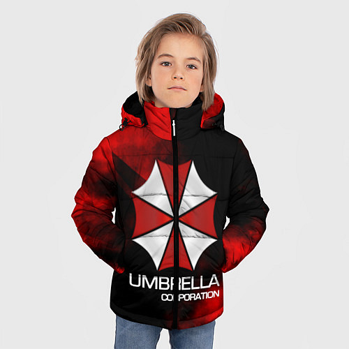 Зимняя куртка для мальчика UMBRELLA CORP / 3D-Светло-серый – фото 3