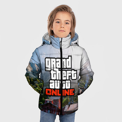 Зимняя куртка для мальчика GTA Online / 3D-Черный – фото 3