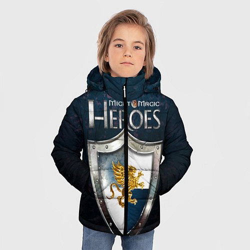 Зимняя куртка для мальчика Heroes of Might and Magic / 3D-Черный – фото 3