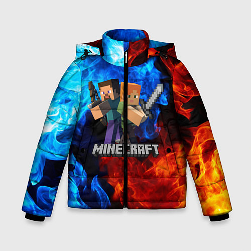 Зимняя куртка для мальчика MINECRAFT / 3D-Светло-серый – фото 1