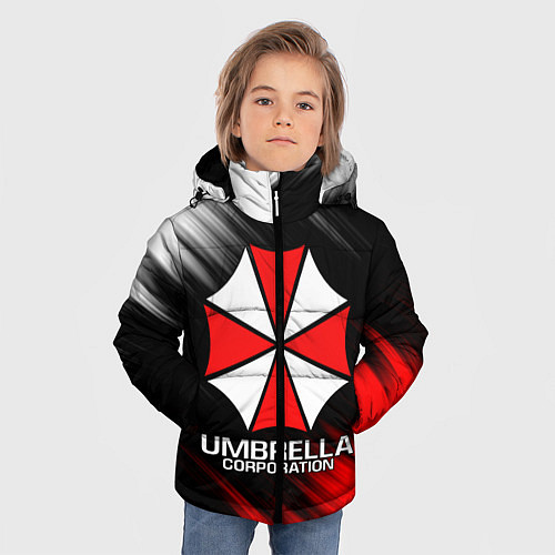 Зимняя куртка для мальчика UMBRELLA CORP / 3D-Черный – фото 3