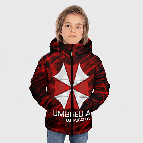 Зимняя куртка для мальчика UMBRELLA CORP / 3D-Черный – фото 3