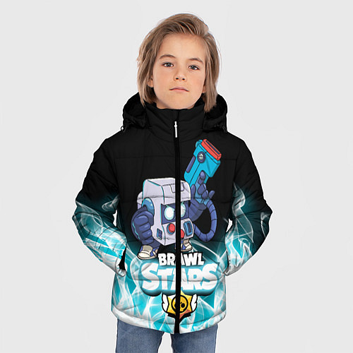 Зимняя куртка для мальчика BRAWL STARS 8-BIT / 3D-Черный – фото 3