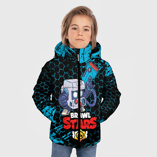Зимняя куртка для мальчика BRAWL STARS 8-BIT / 3D-Черный – фото 3