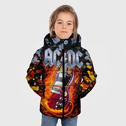 Куртка зимняя для мальчика ACDC, цвет: 3D-светло-серый — фото 2