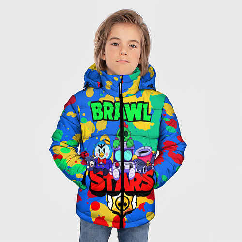 Зимняя куртка для мальчика BRAWL STARS 2020 / 3D-Черный – фото 3