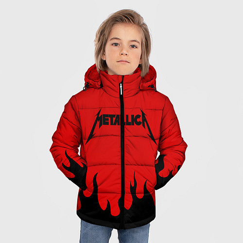 Зимняя куртка для мальчика METALLICA / 3D-Черный – фото 3