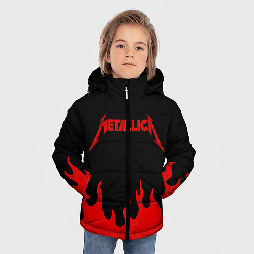 Зимняя куртка для мальчика METALLICA / 3D-Черный – фото 3