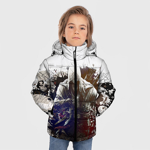 Зимняя куртка для мальчика Assassins Creed / 3D-Черный – фото 3