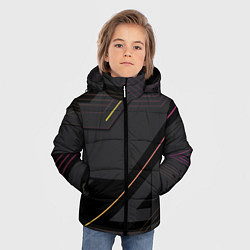 Куртка зимняя для мальчика Modern Geometry, цвет: 3D-черный — фото 2