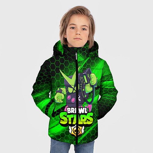 Зимняя куртка для мальчика BRAWL STARS VIRUS 8-BIT / 3D-Черный – фото 3