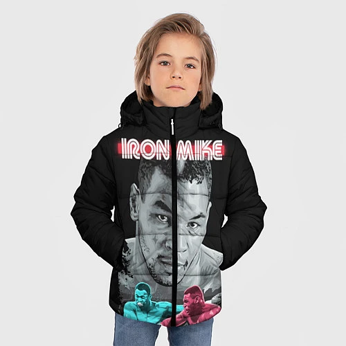 Зимняя куртка для мальчика Iron Mike / 3D-Черный – фото 3