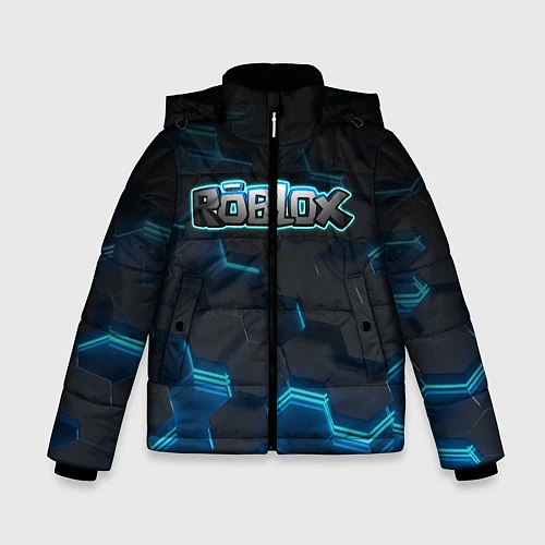 Зимняя куртка для мальчика Roblox Neon Hex / 3D-Светло-серый – фото 1