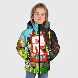 Куртка зимняя для мальчика ROBLOX, цвет: 3D-светло-серый — фото 2