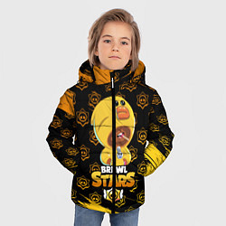 Куртка зимняя для мальчика Brawl stars sally leon, цвет: 3D-черный — фото 2