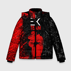 Куртка зимняя для мальчика ЕГОР КРИД, цвет: 3D-черный