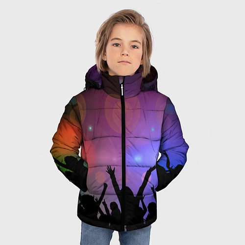 Зимняя куртка для мальчика Пати / 3D-Черный – фото 3