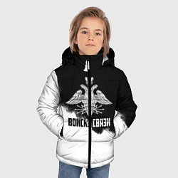 Куртка зимняя для мальчика Войска связи, цвет: 3D-светло-серый — фото 2