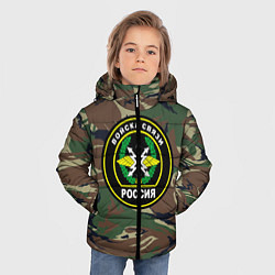 Куртка зимняя для мальчика Войска связи, цвет: 3D-красный — фото 2