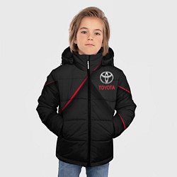 Куртка зимняя для мальчика TOYOTA цвета 3D-черный — фото 2