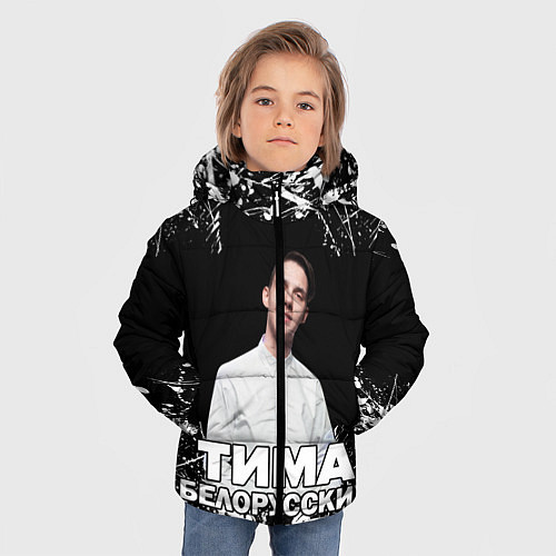 Зимняя куртка для мальчика Тима Белорусских / 3D-Черный – фото 3